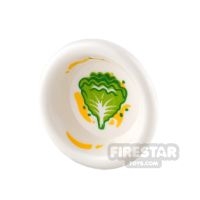 LEGO - Bowl - White - Lettuce and Butter Sauce