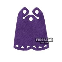 LEGO Cape - Long Cape - Heart Shaped Holes - Dark Purple