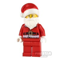 LEGO City Mini Figure - Santa - Fur Lined Jacket and Glasses