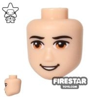 LEGO Disney Princess Mini Figure Heads - Light Brown Eyes - Open Smile