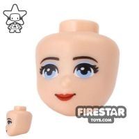 LEGO Friends Mini Figure Heads - Blue Eyes and Red Lips