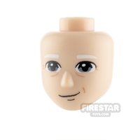 LEGO Friends Minifigure Heads Blue Eyes and White Eyebrows
