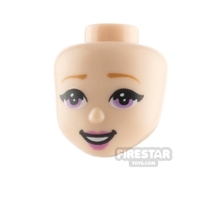 LEGO Friends Minifigure Heads Lavender Lips
