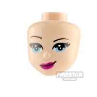 LEGO Friends Minifigure Heads Magenta Lips