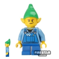 LEGO Holiday Mini Figure - Elf - Blue Overalls