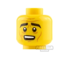 LEGO Mini Figure Heads - Angry and Nervous