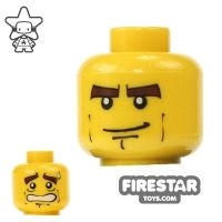 LEGO Mini Figure Heads - Heavy Eyebrows