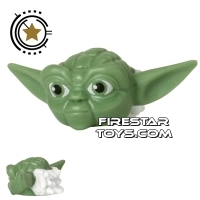 LEGO Mini Figure Heads - Star Wars Yoda - White Hair