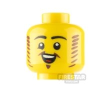 LEGO Minifigure Head Mutton Chops and Van Dyke Beard