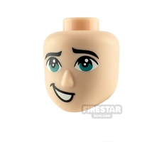 LEGO Movie Minifigure Heads Dark Turquoise Eyes
