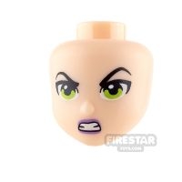 LEGO Super Hero Girls Mini Figure Heads - Lime Eyes and Purple Lips