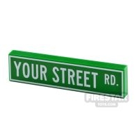 Personalised Tile US Street Sign 1x4