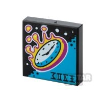 Printed Vidiyo Tile 2x2 Clock Reentering Atmosphere