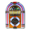 Personalised 70th Birthday Cherry Wood Mini Jukebox