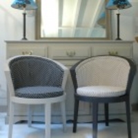 2 Polka Dot Chairs