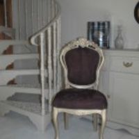 Chocolate Suede Chair