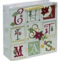 Christmas Gift Bag - Christmas Letters - Small - BAB028