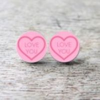 CLASSIC LOVE YOU STUD EARRINGS