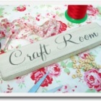 Craft Room Vintage Style Wooden Sign
