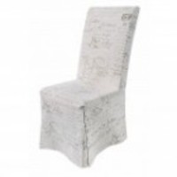 French Country Calligraphy Covered Dining Chair