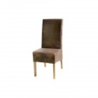 French Country Faux Skin Dining Chair