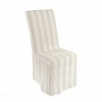 French Country Stripe Covered Dining Chair