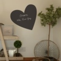 Heart Chalkboard Stickers