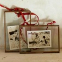 Kiko Glass and Antique Copper Frame