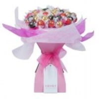 Valentines Day Chocolate Bouquet - Pale Pink - Extra Large