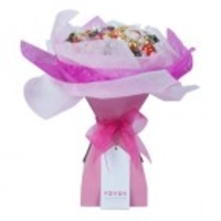 Valentines Day Chocolate Bouquet - Pale Pink - Large