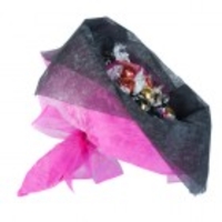 Valentines Day Chocolate Posy - Hot Pink