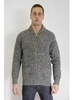 Front Zip Cardigan Grey