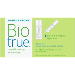 Bausch & Lomb Biotrue Rewetting Drops 30x0.5ml