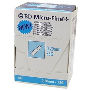 BD Micro-Fine+ 33G Lancets 100s