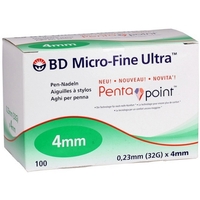 BD Micro-Fine Ultra Pen Needles 4mm 100s