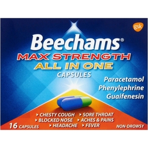 Beechams Max Strength All in One Capsules 16s