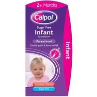 Calpol Infant Strawberry Flavoured Sugar Free Suspension 100ml