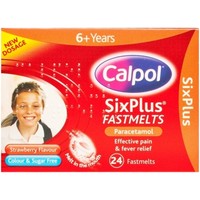 Calpol Six Plus Fastmelts 24s