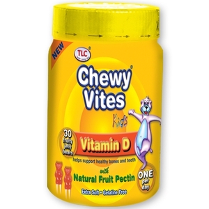 Chewy Vites Kids Vitamin D Fruity Jelly Bears 30s