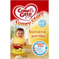 Cow & Gate Sunny Start Banana Porridge 4-6months 6x125g