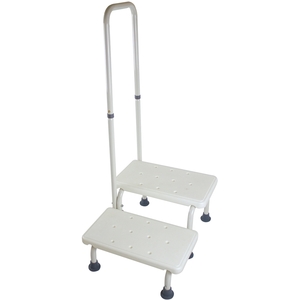 Double Step Stool with Handrail