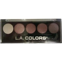 LA Colors 5 Color Metallic Eyeshadow Palette EP41 - Wine & Roses