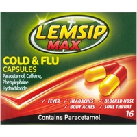 Lemsip Max Cold & Flu Capsules 16s