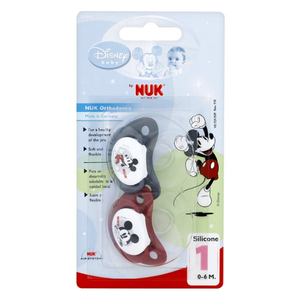 NUK Disney Mickey Mouse Silicone Soother - Size 1