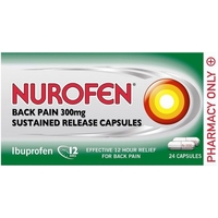 Nurofen Back Pain 300mg Sustained Release Capsules 24s