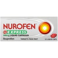 Nurofen Express 200mg Liquid Capsules 10s