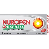 Nurofen Express 200mg Liquid Capsules 30s