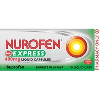 Nurofen Express 400mg Liquid Capsules 10s