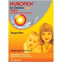 Nurofen for Children Orange Singles Sachets 16s