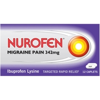 Nurofen Migraine Pain 342mg Caplets 12s
